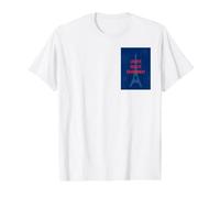 Liberté Égalité Chardonnay Funny Eiffel Tower Wine Value Graphic T-Shirt, Men, White, S
