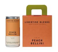 Libertine Blends Hopped Bellini Sparkling Cocktail, Organic Sparkling Wine with Peach and Citra Hops, 4 x 200ml Cans