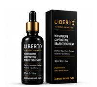 LIBERTO Microbiome Supporting Beard Treatment for Men | Premium Beard Oil with Probiotic Ferment, Argan Oil & Jojoba Oil | Helps Nourish, Condition & Soften Beard Hair | 30ml