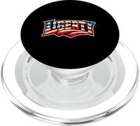 Liberty America Patriotic Freedom USA Vintage Distressed PopSockets PopGrip for MagSafe