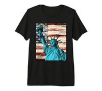 Liberty and Freedom for All Patriotic Graphic Poster Art Premium T-Shirt