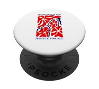 Liberty and Justice for All Equality Floral Patriotic PopSockets Adhesive PopGrip