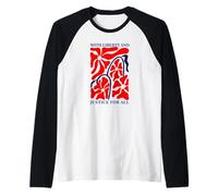 Liberty and Justice for All Equality Floral Patriotic Raglan Baseball Tee