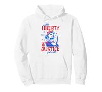 Liberty And Justice For All Liberal 4th Of July Progressive Pullover Hoodie