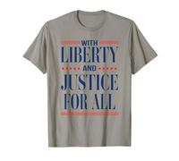Liberty and Justice for All Patriotic Equality Design T-Shirt