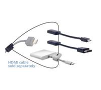 Liberty AV Solutions DL-AR2832 video cable adapter HDMI Type A (Standard) DisplayPort + Mini DisplayPort + USB Type-C Black