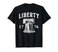 Liberty Bell 1776 Liberty Value Graphic T-Shirt, Men, Black, S