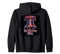 Liberty Bell Let Freedom Ring USA 250th Anniversary July 4th Zip Hoodie