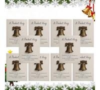 Liberty Bell Pocket Hug with Card, Emotional Grief Support Pocket Travel Hug Gift, Can Be Given as a Gift to Liberty Lovers Enthusiasts or Family and Friends(10pcs)