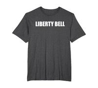 Liberty Bell T-Shirt, Men's Big and Tall, Dark Heather Grey, 4X Tall