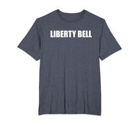 Liberty Bell T-Shirt, Men's Big and Tall, Heather Blue, 6X Tall