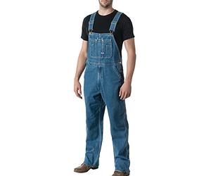 Liberty Big Smith Men's Stonewashed Bib Overall, Stonewashed Denim, 48W / 32L