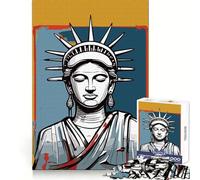 Liberty Buddah Poster Art Jigsaw Puzzle for Teenagers 1000 Pieces Leisure Game HD Print Fun Activity Thoughtful Gift (50x75cm)