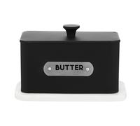 Liberty Butter Dish with Marble Base black