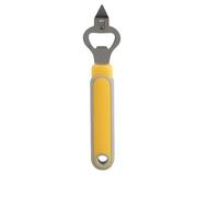 Liberty Cook in Premium Metal Bottle Opener 19 cm Grey/Taupe/Mustard