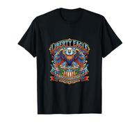 Liberty Eagle Stands Guard Forever Emblem T-Shirt