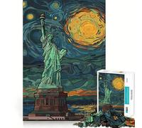 Liberty Edvard Munch Style Jigsaw for Teenagers1000 Pieces Focus Skill Smooth Cut Fun Hobby (50x75cm)