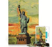 Liberty Edvard Munch Style Jigsaw Puzzles for Adults1000 Piece Logic Skill Precise Connection Family Bond Home Decor (38x52cm)