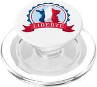 Liberty Freedom Patriotic Flag & Support Quote PopSockets PopGrip for MagSafe