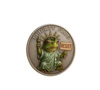 Liberty Frog - Commemorative Resistance Coin, Portland Frogs Protester, Resist Frog Coin, Freedom Frogs Protest Decoration, Free Thinkers & Change Makers, Collect Souvenirs (1Pc)