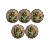 Liberty Frog - Commemorative Resistance Coin, Portland Frogs Protester, Resist Frog Coin, Freedom Frogs Protest Decoration, Free Thinkers & Change Makers, Collect Souvenirs (5Pcs)