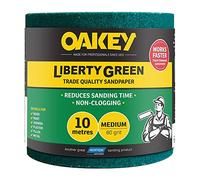 Oakey Liberty Green Sanding Roll 115mm x 10mtr - 80 Grit