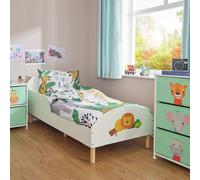 Liberty House Toys Kids Toddler Bed Jungle-lion, White