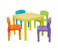 Liberty House Toys Children's Multicoloured Table and 4 Chairs Set - Multicoloured