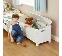 Liberty House Toys Kids White Toy Box, White