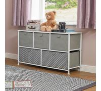 Liberty House Toys Kids Grey 5 Drawer Storage Chest