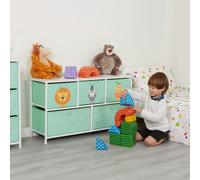 Liberty House Toys Jungle 5 Drawer Kids Storage Chest - Green/White