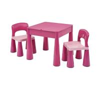 Liberty House Toys Kids 5-in-1 Activity Table and 2 Chairs Set - Pink