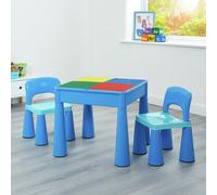 Liberty House Toys Kids 5-in-1 Table & 2 Chairs - Blue