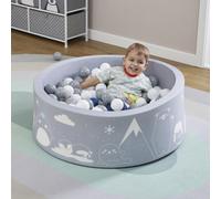 Liberty House Toys LHTARCPIT Soft Foam Ball Pit Arctic Pattern Complete with 200 Balls, Grey, H30 x W90 x D91