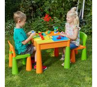 Liberty House Toys Kids Multifunctional Table and Chair, Orange