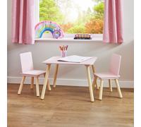 Liberty House Toys Kids Pink Table and Two Chairs Set, Pink