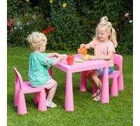 LIBERTY HOUSE TOYS Table And Chairs Set SM004P Pink 530 (W) x 530 (D) x 460 (H) mm