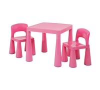 Liberty House Toys Kids Plastic Table and Chair Set - Pink