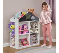 Liberty House Toys Kids Blackboard And Storage Unit, White