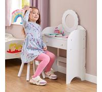 Liberty House Toys White Dressing Table & Stool Set Liberty House Toys White
