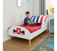 Liberty House Toys Kids White Toddler Bed - Formula 1, White
