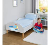 Liberty House Toys Kids White Toddler Bed - Make Some Waves, White