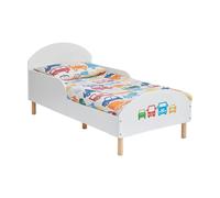 Liberty House Toys Kids White Toddler Bed - Transport - White