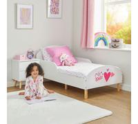 Liberty House Toys Kids White Toddler Bed - You Are Loved, White