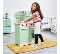 Liberty House Toys Retro Play Kitchen in Pale Green Liberty House Toys Pale Green