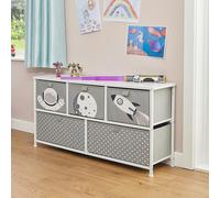 Liberty House Toys Kids Space 5 Drawer Storage Chest, Gray