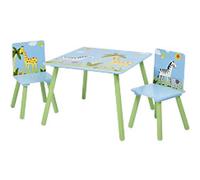 LIBERTY HOUSE TOYS Table And Chairs Set Square TF5001 Medium-density fibreboard 600 x 600 x 440 mm
