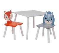 LIBERTY HOUSE TOYS Table And Chairs Set Square TFLH013 Medium-density fibreboard, Pinewood, Vinyl 600 x 600 x 440 mm