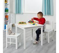 Liberty House Toys White Wooden Table and Chair Set - White