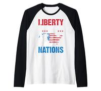 Liberty is The Breath of Life to Nations Raglan Baseball Tee